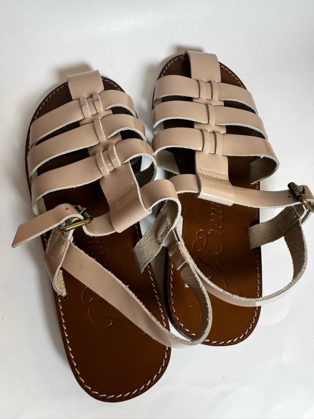 J.Crew Italian Fisherman Sandals in Shiny Spazzolato Leather - Picture 7 of 7